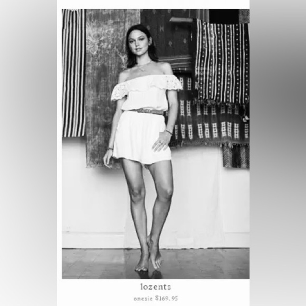 TIGERLILY Lozents Lilac Mauve Broderie Off The Shoulder Playsuit NWT RRP$170 - Picture 2 of 16